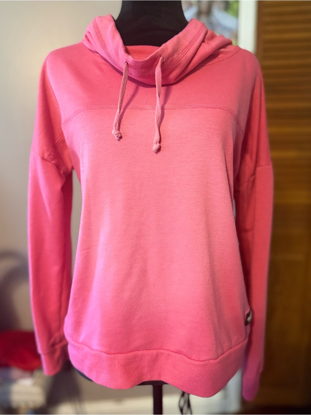 Simply Southern Pink Cowl-Neck Pullover Hoodie